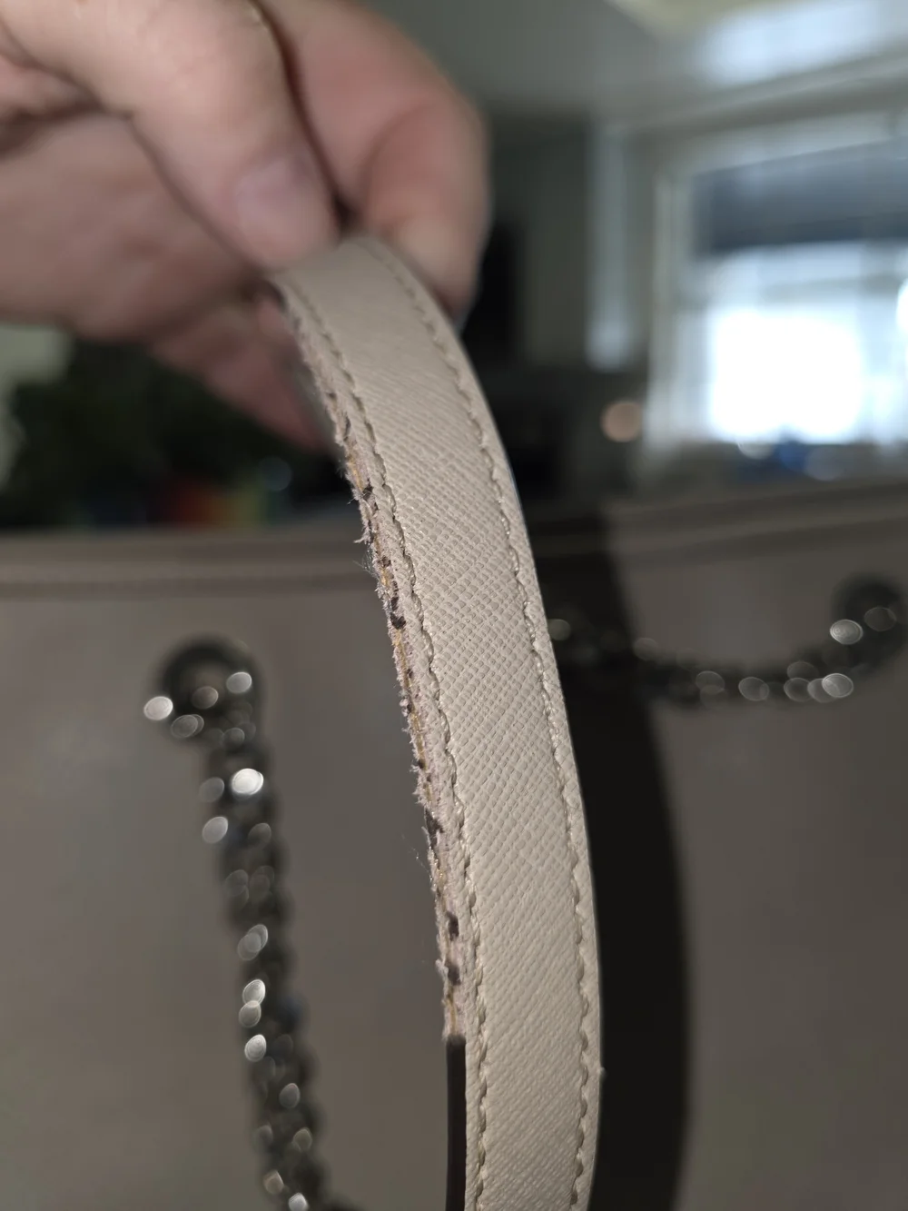 Michael Kors Beige (Taupe) Saffiano Leather Tote Bag